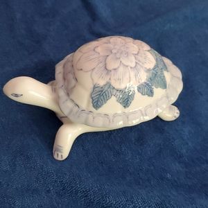 Porcelain Turtle Trinket Holder
